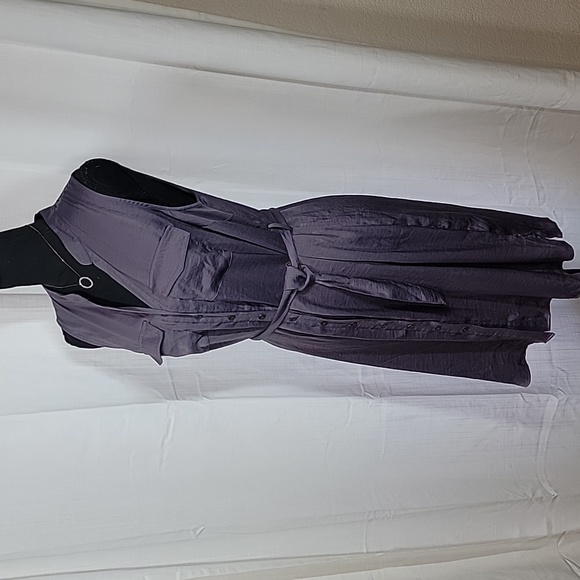 Motherhood Maternity Sleeveless Button-up Dress w/Belt - Picture 13 of 16